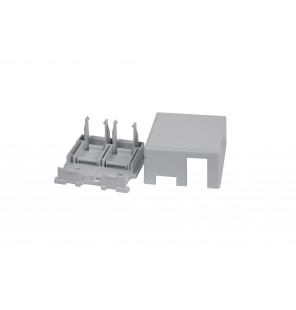 Roseta de superficie para 1 o 2 conectores RJ45 Keystone