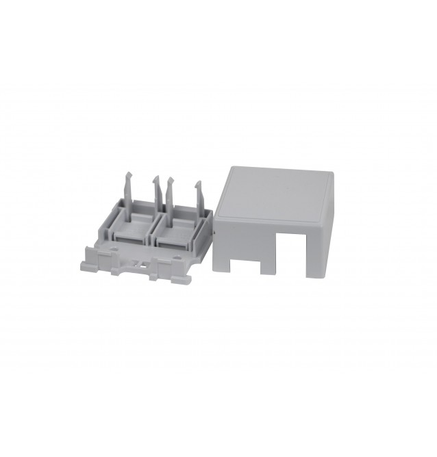 Roseta de superficie para 1 o 2 conectores RJ45 Keystone