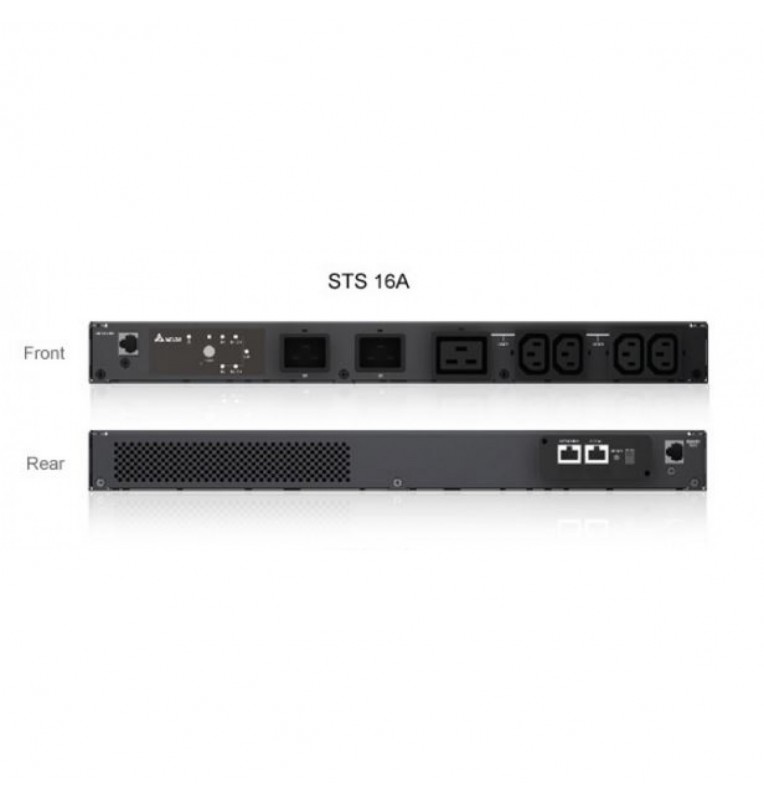 Delta STS 1UA 16A, Output 4xC13, 1xC19, Input 2xC20