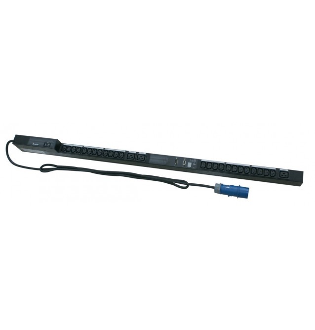 Regleta PDU Inteligente 16A, 1 fase, 24xC13, 3xC19. Input IEC309 Delta