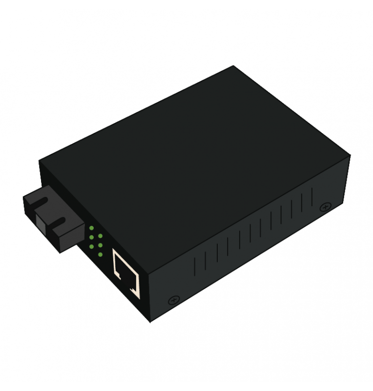 Conversor Gigabit Ethernet cobre-fibra 10/100/1000Base-TX a 1000Base-LX monomodo SC Conversor Gigabit Ethernet cobre-fibra 10/100/1000Base-TX a 1000Base-LX monomodo SC