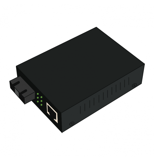 Convertidor Gigabit Ethernet cobre-fibra 10/100/1000Base-TX a 1000Base-SX monomodo SC