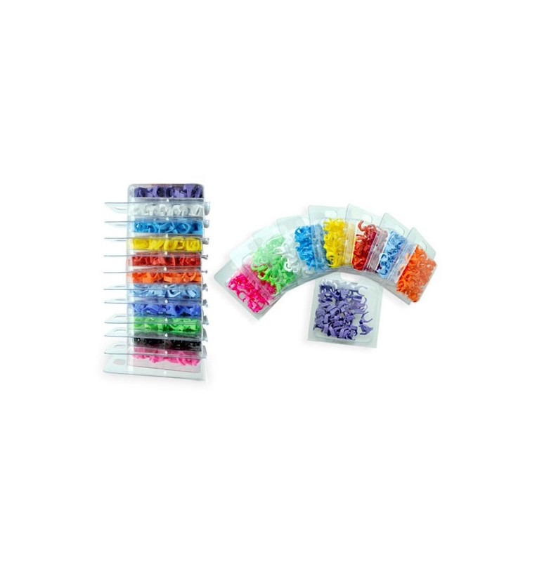 Clips de colores para latiguillos PatchSee (caja 50 uds.)