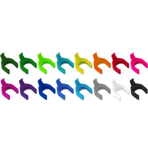 Clips de colores para latiguillos PatchSee (caja 50 uds.)