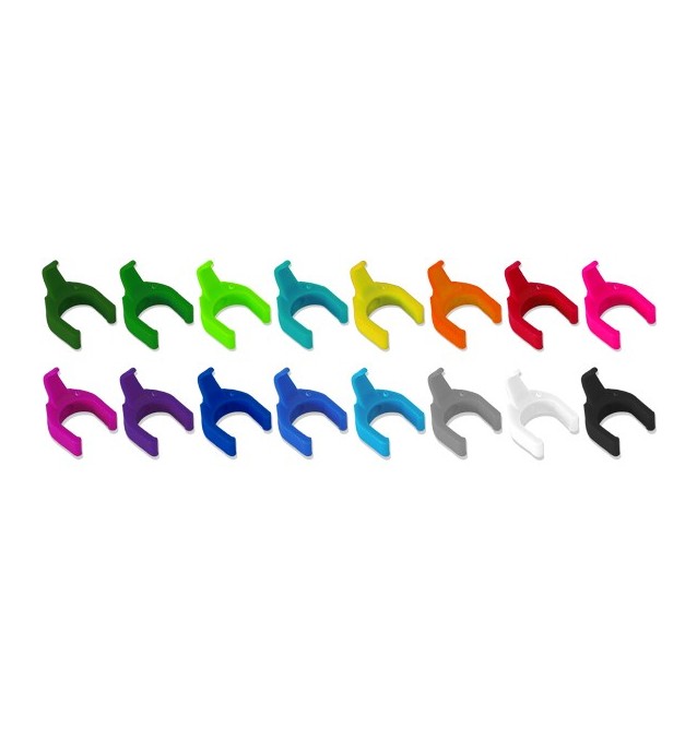 Clips de colores para latiguillos PatchSee (caja 50 uds.)