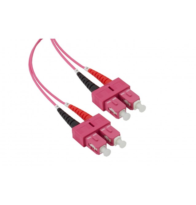 Latiguillo fibra óptica multimodo OM4 dúplex SC/SC