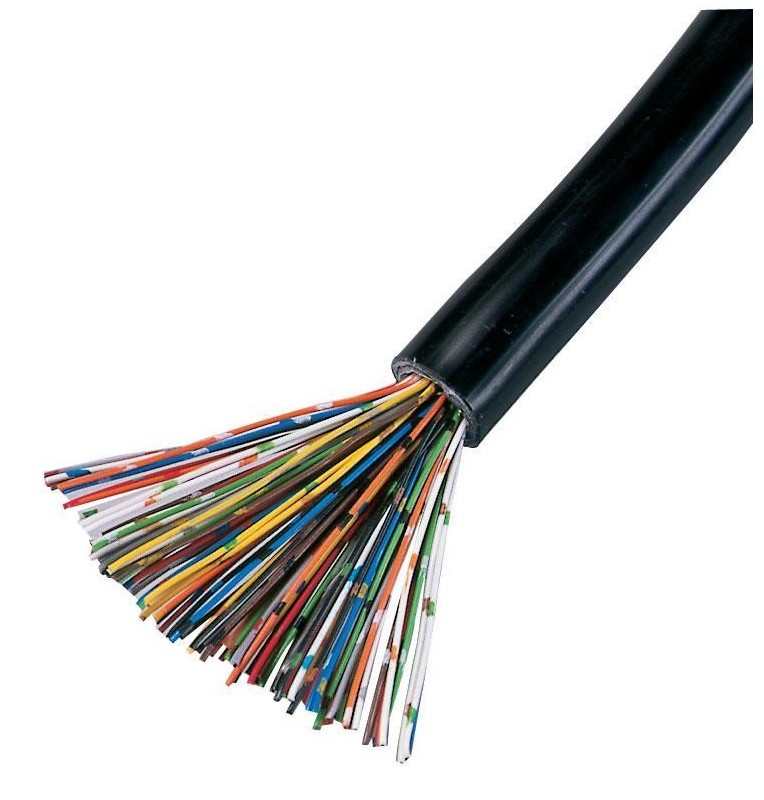 Cable telefónico 25 o 50 pares int/ext cubierta color Negro LSZH Excel:  TC025PE-INEX / TC050PE-INEX