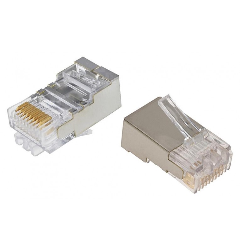 Conector RJ45 Apant. Macho 8 vías Cat.5e cable rígido/flexible Commscope: 6-569530-3