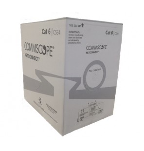 Cable Cat.6 UTP LSZH color blanco CPR Dca (embalaje caja 305 mts)  Commscope/AMP