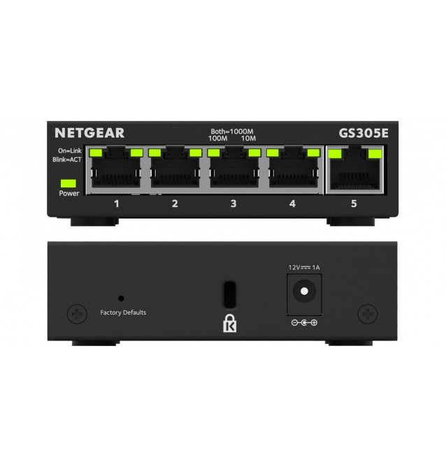 Switch 8 puertos Gigabit PoE & 2 puertos SFP Web Managed Netgear