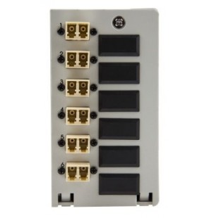 Caja DIN terminal de fibra óptica 12 adaptadores SC Simplex Multimodo