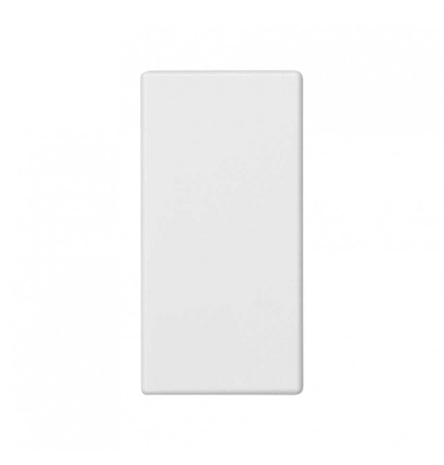 Placa K45 ciega 1-2 mecanísmo blanca