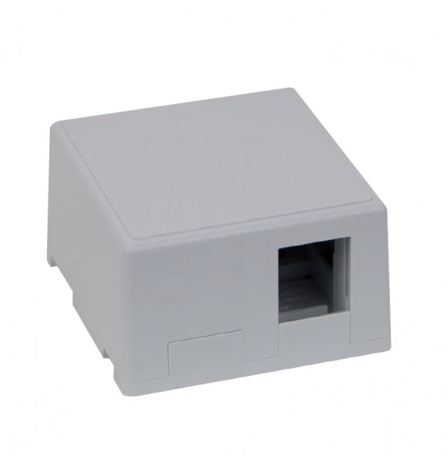 Roseta de superficie para 1 o 2 conectores RJ45 Keystone