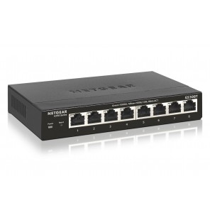 Switch 8 puertos Gigabit PoE & 2 puertos SFP Web Managed Netgear