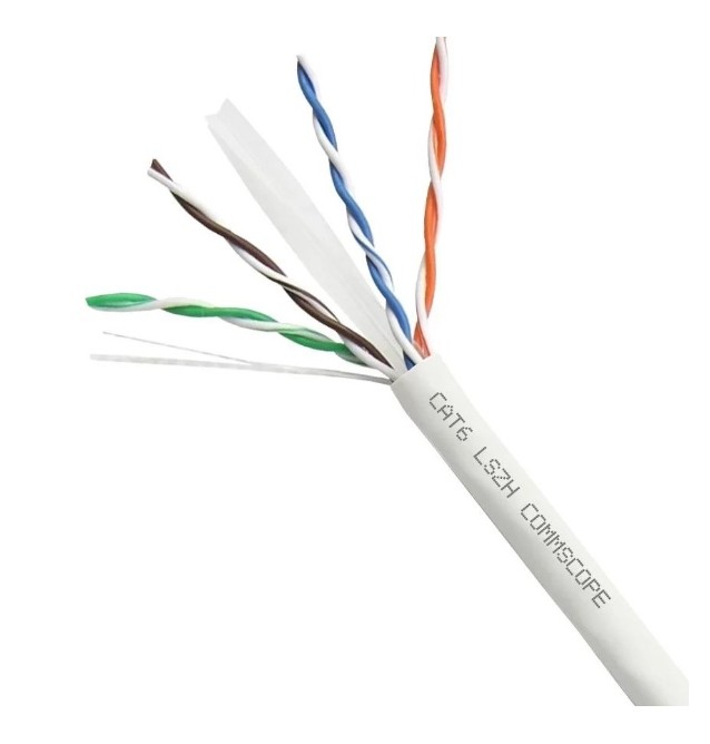 Limpia la habitación Afirmar pico Caja de cable Cat.6 UTP CS30Z1 LSZH color blanco CPR Dca (305 mts) Commscope/AMP Limpia la habitación Afirmar pico Caja de cable Cat.6 UTP CS30Z1 LSZH color blanco CPR Dca (305 mts) Commscope/AMP