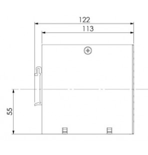 Caja DIN terminal de fibra óptica 12 adaptadores SC Simplex Multimodo