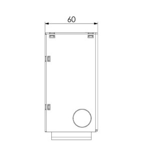 Caja DIN terminal de fibra óptica 12 adaptadores SC Simplex Multimodo