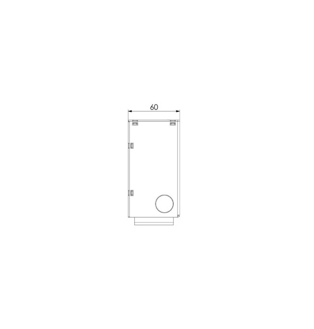 Caja DIN terminal de fibra óptica 12 adaptadores SC Simplex Multimodo