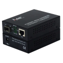 Conversor de medio Ethernet cobre 10/100/1000-TX (RJ45) a fibra con 1 slot vacío SFP 1Gbps