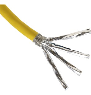 Bobina cable Cat7A S/FTP LSZH 1000Mhz CPR Dca color amarillo (500 mts) Excel: 100-910
