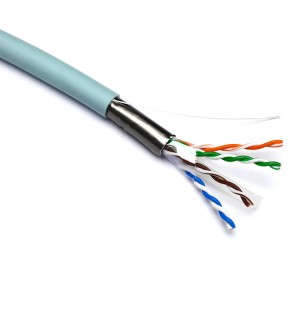 Bobina cable Cat6A UTP LSZH color azul CPR Dca diámetro reducico (500 mts)  Excel