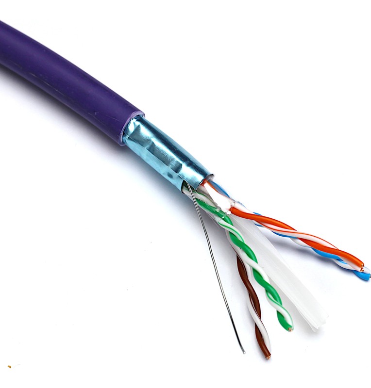 Cable FTP Cat.6 LSZH Color violeta CPR Dca ( Bobina de 305m )