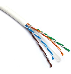 Cable Cat.6 UTP LSZH color blanco CPR Dca (embalaje caja 305 mts)  Excel