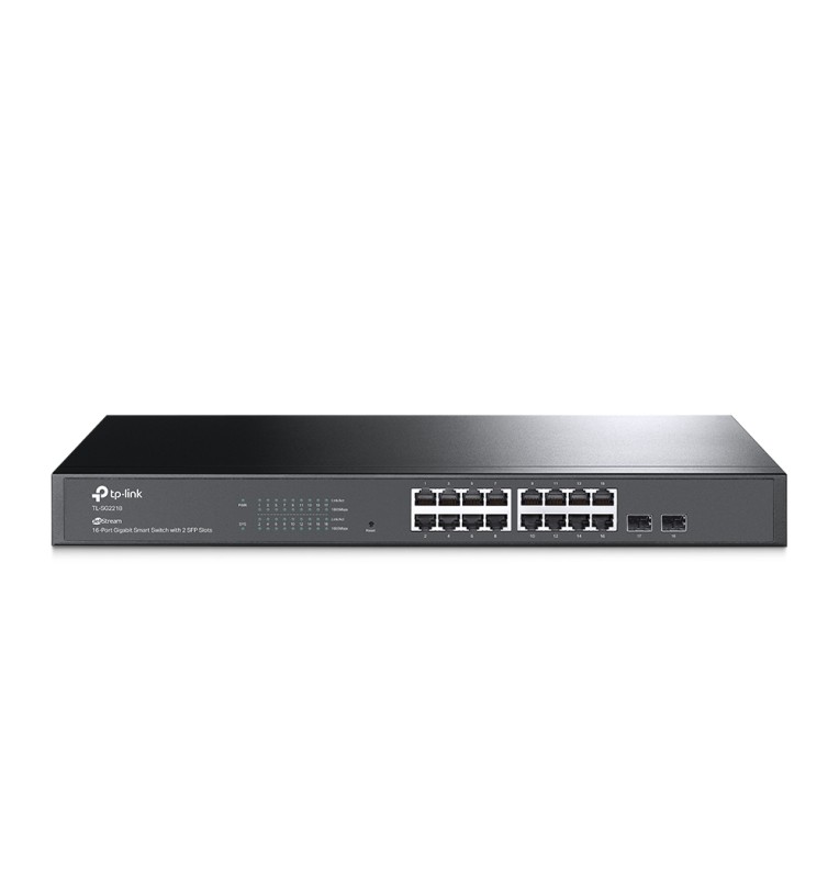 Switch inteligente JetStream de 16 puertos Gigabit con 2 ranuras SFP TP-Link: TL-SG2218