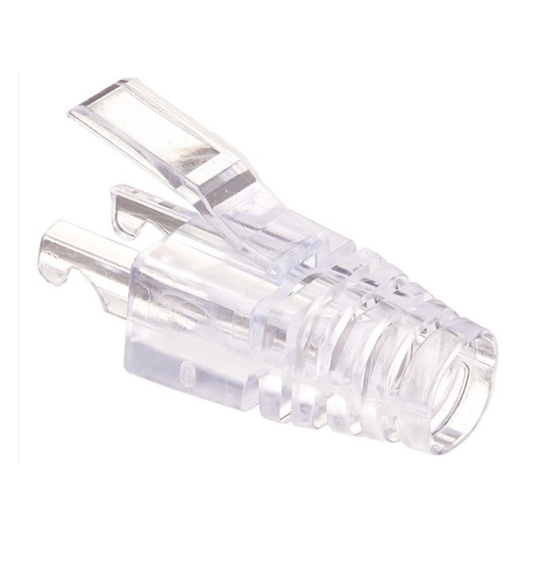 Manguito transparente para conector RJ45 Cat.6 4,7 a 6 mm Ref: 1003010B