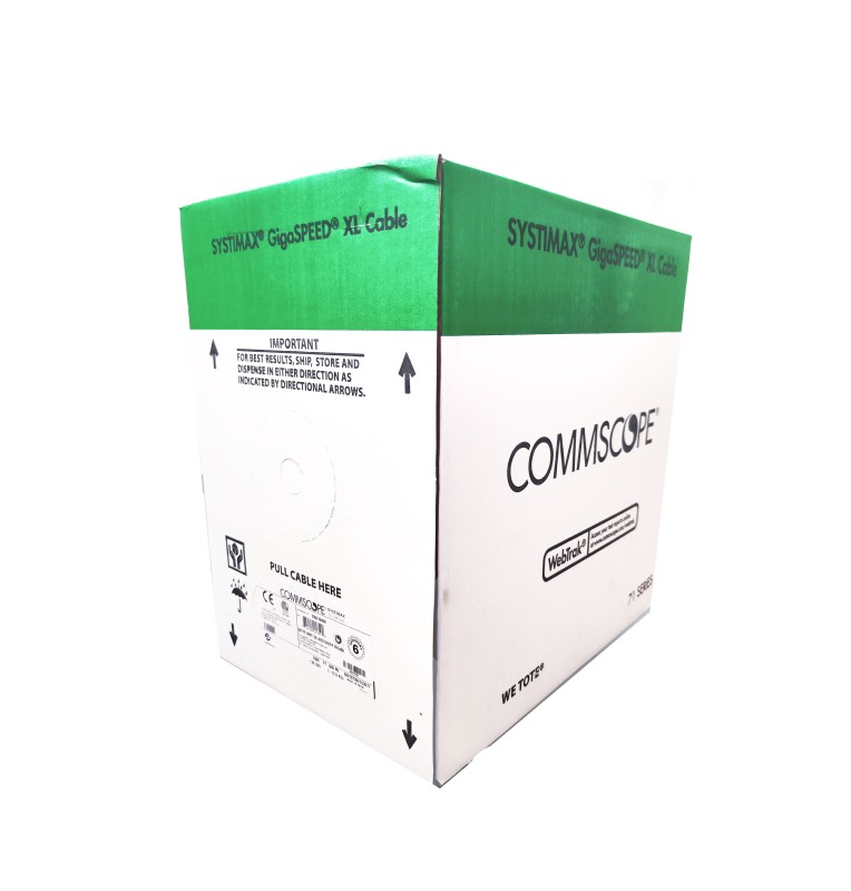 Caja de cable Categoría 6 U/UTP SYSTIMAX GigaSPEED XL® 3071E-C ETL, AWG23, CPR Cca, WE TOTE® box (305 Mts) : 760241924