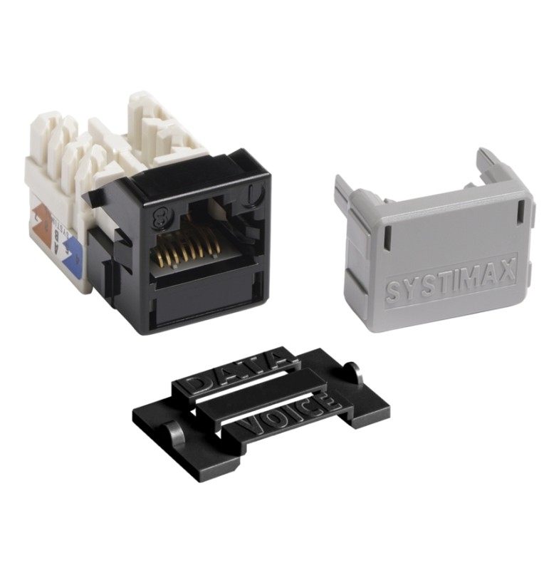 Toma UTP RJ45 Cat6 No apantallada. SYSTIMAX® GigaSPEED XL® M-Series Modular Jack. Color NEGRO. Ref : 700206667