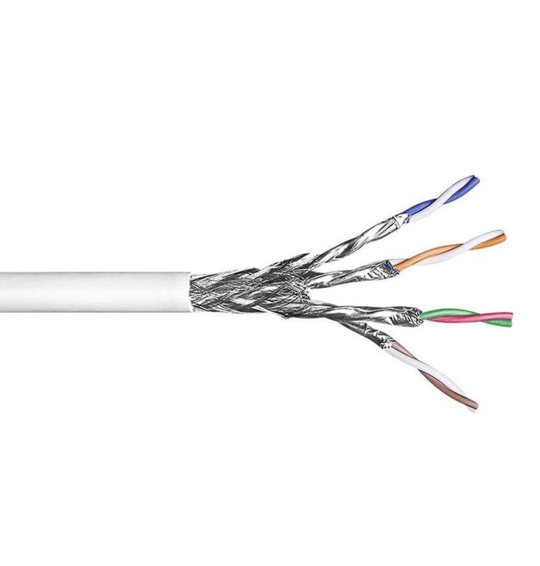 Bobina de cable CS54ZB Cat7 S/FTP LSZH 600Mhz 4 pares CPR B2ca (500 mts) Blanco  Commscope: 884010858/16