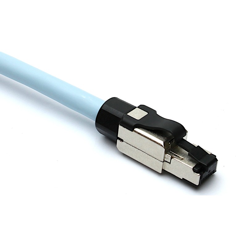 Conector macho RJ45 Cat.6A UTP/FTP mini, sin herramientas para cables rígidos. Excel: 100-940