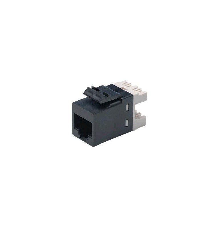 Toma hembra RJ45 UTP Categoria 6 SL negra. Commscope AMP1375055-2