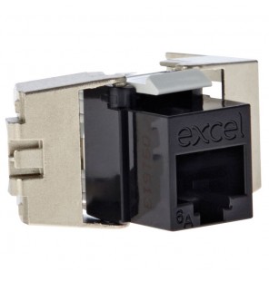 Toma hembra RJ45 UTP Categoria 6A perfil bajo tooless Excel