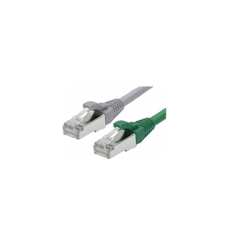 Latiguillo Cat6A F/FTP LSZH Gris de 1 metro  Excel